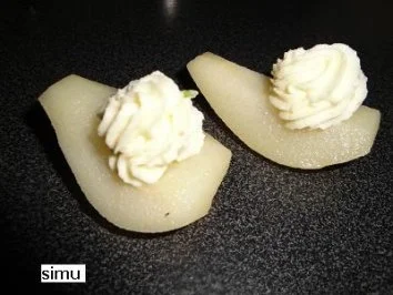 Birnen mit Roquefort - Rezept