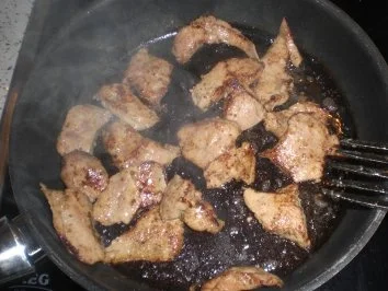 Kalbsleber in Zwiebelsahnesoße - Rezept - Bild Nr. 4