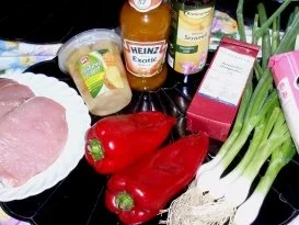 Rezept: Schweinefleisch süß/scharf mit einem Himalaya Basmatireis Bild Nr. 2 Schweinefleisch süß/scharf mit einem Himalaya Basmatireis - Rezept - Bild Nr. 2