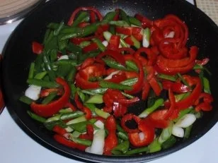 Rezept: Schweinefleisch süß/scharf mit einem Himalaya Basmatireis Bild Nr. 5 Schweinefleisch süß/scharf mit einem Himalaya Basmatireis - Rezept - Bild Nr. 5