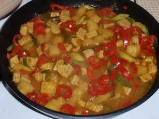 Rezept: Schweinefleisch süß/scharf mit einem Himalaya Basmatireis Bild Nr. 6 Schweinefleisch süß/scharf mit einem Himalaya Basmatireis - Rezept - Bild Nr. 6