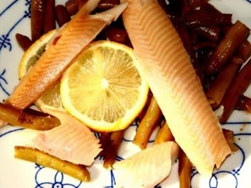 Forellen Buschbohnen Salat - Rezept