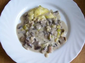 Rezept: Auflauf: Champignon-Porree-Auflauf Auflauf: Champignon-Porree-Auflauf - Rezept