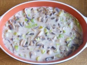 Rezept: Auflauf: Champignon-Porree-Auflauf Bild Nr. 4 Auflauf: Champignon-Porree-Auflauf - Rezept - Bild Nr. 4