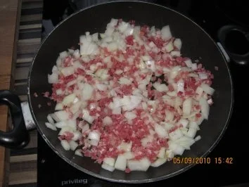 Bratkartoffeln mit Paprika und Schinkenwürfeln - Rezept - Bild Nr. 4