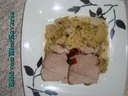 Fleischgerichte: Schweinerücken aus dem Römertopf - Rezept