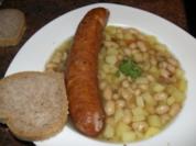 Suppe:   WEISSE BOHNENSUPPE - Rezept