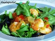 Schwarze Tagliatelle mit Garnelen - Rezept