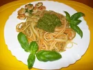 Spaghetti mit Garnelen und Pesto - Rezept