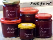 Pflaume-Sekt-Konfitüre - Rezept