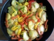 Bratkartoffel-Pfanne mit buntem Gemüse - Rezept