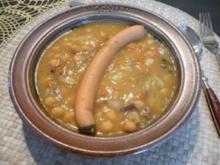 Suppen & Eintöpfe : Kichererbseneintopf mit Wiener Würstchen - Rezept