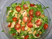 Grüner Salat mit Hähnchenbrust ala Elfi - Rezept