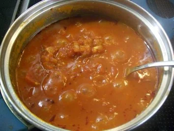 Schweinelende in Bergkäse-Ei-Hülle zu pikant-fruchtiger Tomatensauce auf Pasta - Rezept - Bild Nr. 4