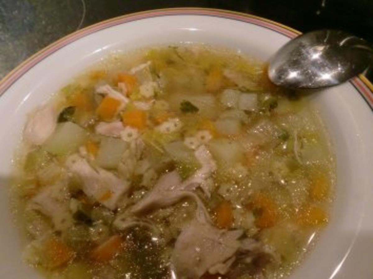 Suppe: Hühnerbrühe - 8 kcal/100g