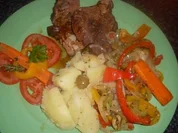 Rezept: Spanferkelbraten mit Spanischem Wok-Gemรผse... Spanferkelbraten mit Spanischem Wok-Gemรผse... - Rezept