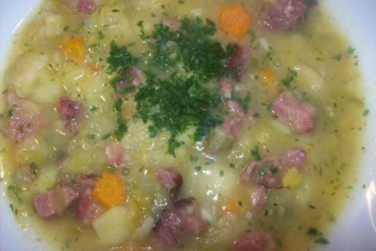 Eintopf - Kartoffel- Rosenkohl - Suppe - Rezept - Bild Nr. 3