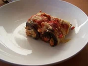 Überbackene Auberginenröllchen - Rezept