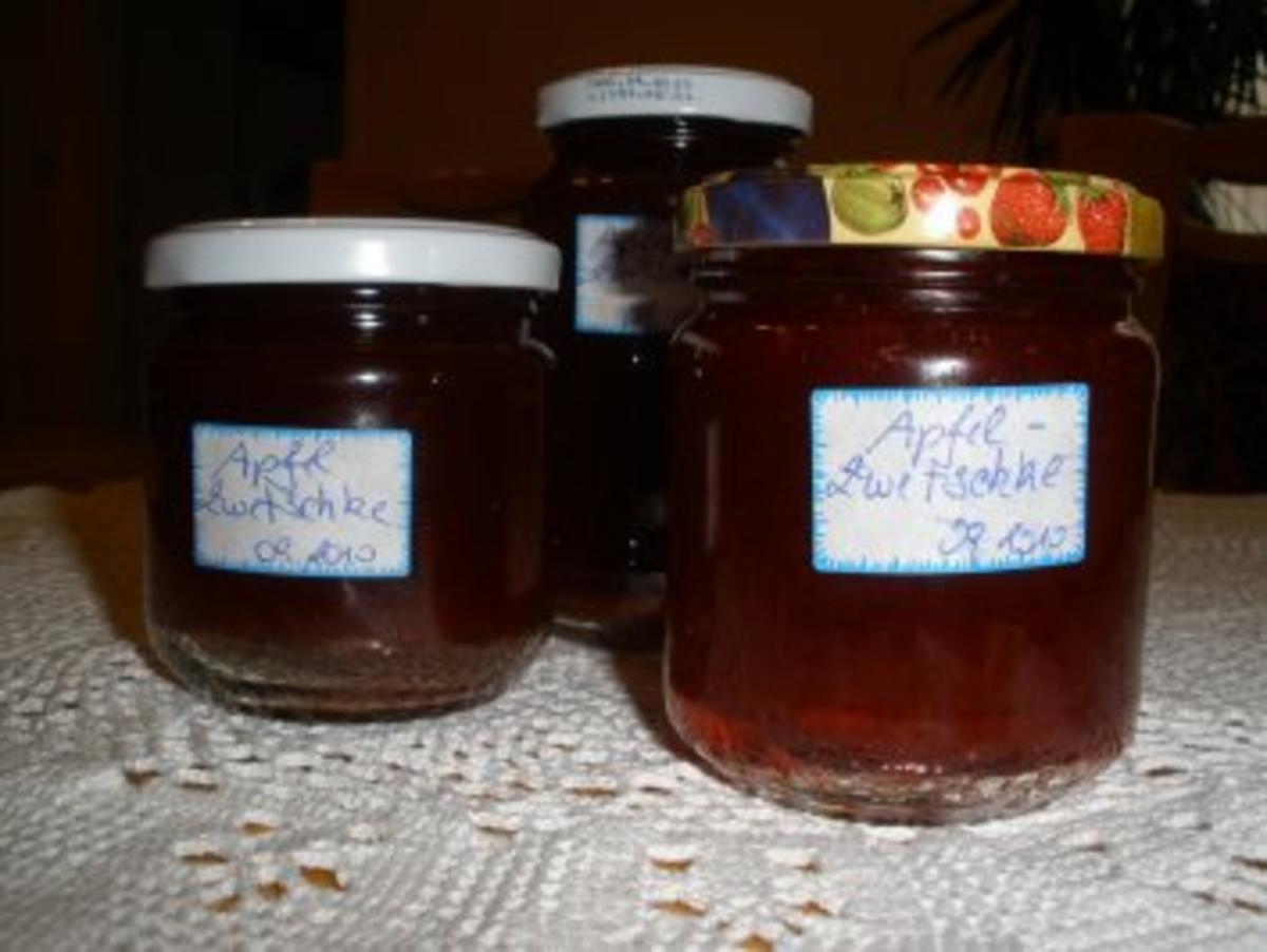 Marmeladen/Geeles - Apfel - Zwetschken - Marmelade - Rezept