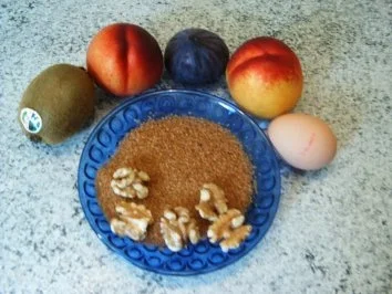 Rezept: Nektarinen mit Baiserhaube Bild Nr. 2 Nektarinen mit Baiserhaube - Rezept - Bild Nr. 2