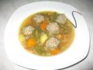 Gemüsesuppe mit Fleischbällchen - Rezept