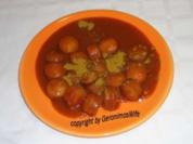 Currywurst in scharfer exotischer Sauce - Rezept