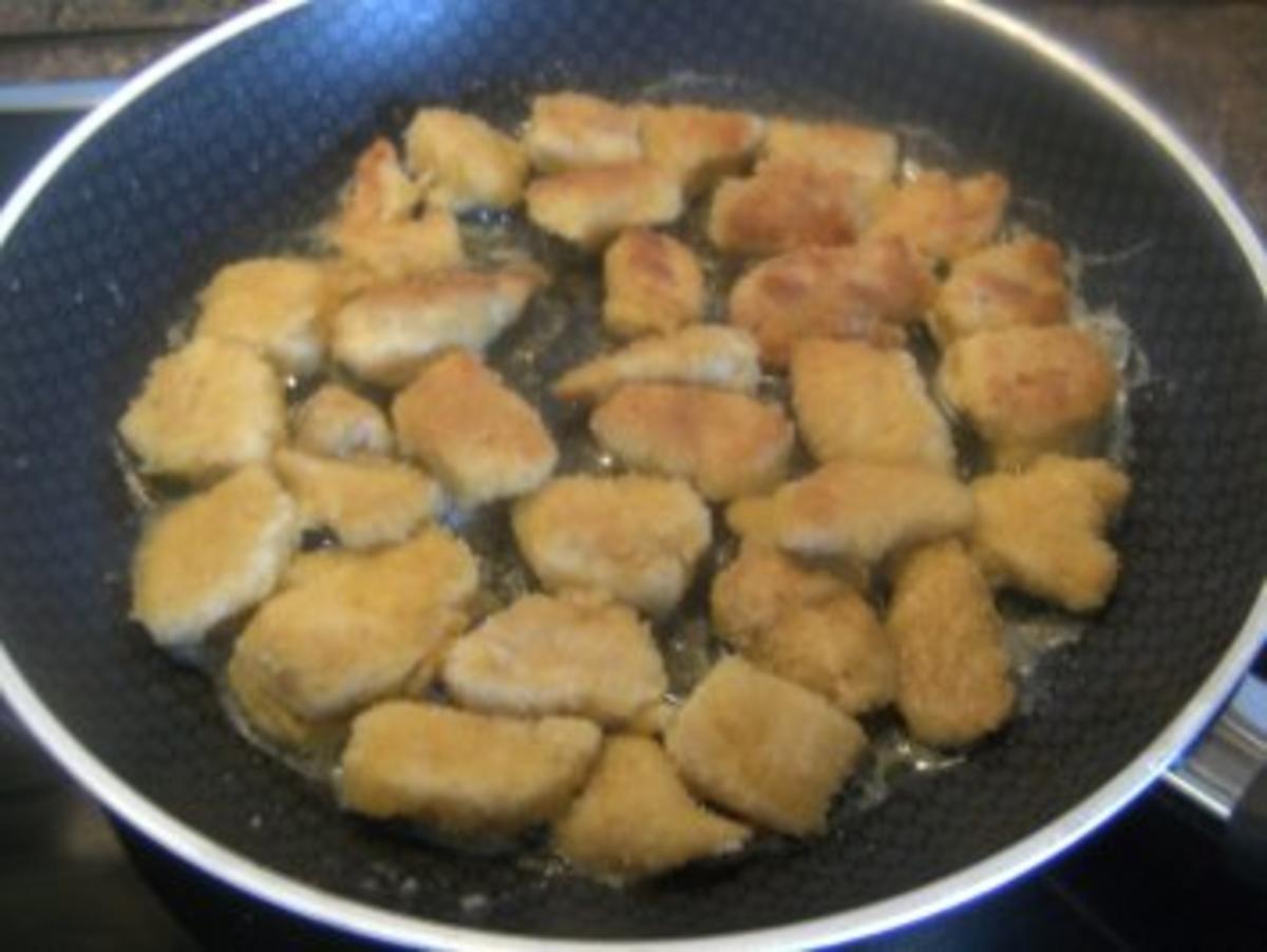 Chilli- Nuggets an einer fruchtig - süß - scharfen Sahnesoße - Rezept - Bild Nr. 3