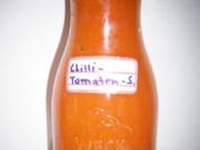 Einmachen: Chilli-Tomaten-Sauce, eingekocht - Rezept