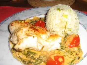 Hähnchenbrustfilet gefüllt auf Rucola-Tomatensauce an Basmatireis - Rezept - Bild Nr. 8