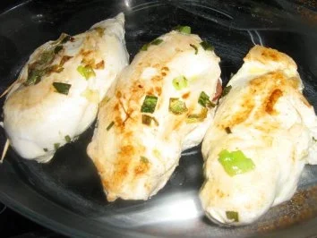 Hähnchenbrustfilet gefüllt auf Rucola-Tomatensauce an Basmatireis - Rezept - Bild Nr. 5