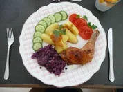 Geflügel : Hähnchenschenkel gegrillt - Rezept