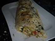 Pikanter Blätterteig-Strudel orientalisch; Gebäck; auch als Vorspeise geeignet - Rezept