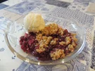 Obstcrumble auf Vanilleeis nach Marions Art - Rezept - Bild Nr. 3348