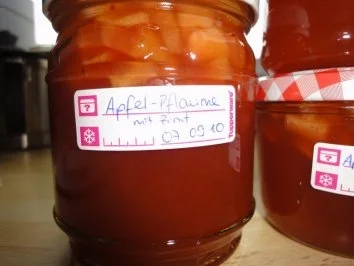 Apfel-Pflaumen-Marmelade - Rezept