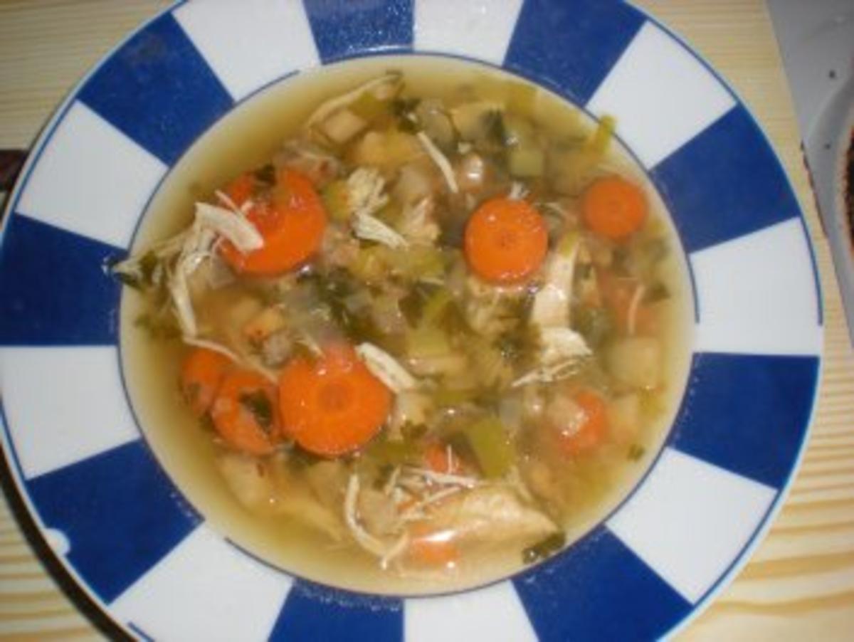 Suppen: einfache Geflügelbrühe - Rezept