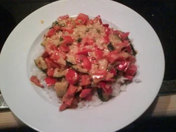 Gemüsecurry mit Basmatireis - Rezept