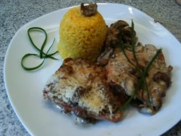 Leberkäs-Champignonpfanne - Rezept