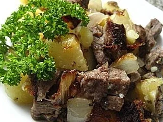 Gröstl mit Putenaufschnitt - Rezept