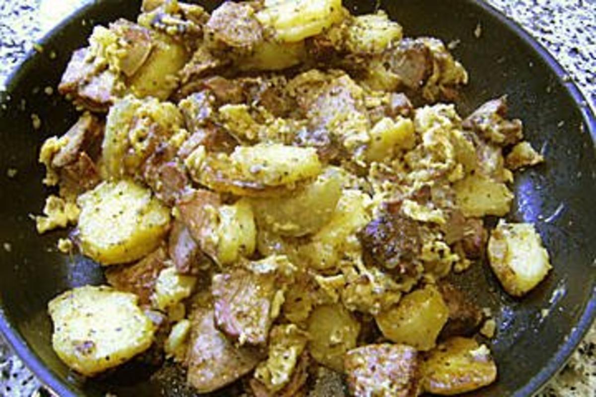 Gröstl mit Putenaufschnitt - Rezept - Bild Nr. 2