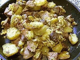 Gröstl mit Putenaufschnitt - Rezept - Bild Nr. 2