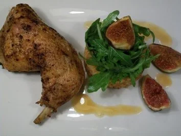 Salat von roten Linsen mit Verjus, Rucola und karamellisierten Feigen - Rezept - Bild Nr. 2