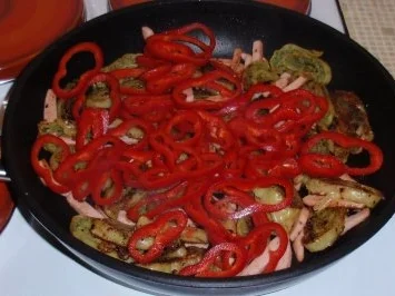 Maultaschen-Pfanne süß/scharf - Rezept - Bild Nr. 4