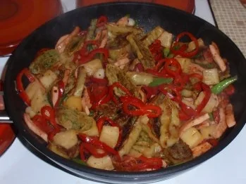 Maultaschen-Pfanne süß/scharf - Rezept - Bild Nr. 6