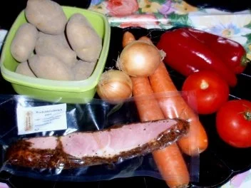 Rezept: Kartoffelauflauf mit Gemüse und Wacholderschinken Bild Nr. 2 Kartoffelauflauf mit Gemüse und Wacholderschinken - Rezept - Bild Nr. 2