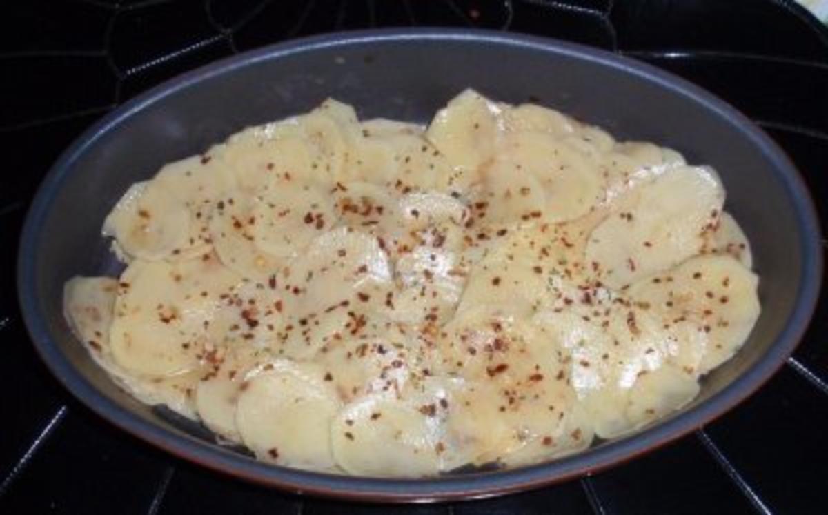 Kartoffelauflauf mit Gemüse und Wacholderschinken - Rezept - Bild Nr. 3