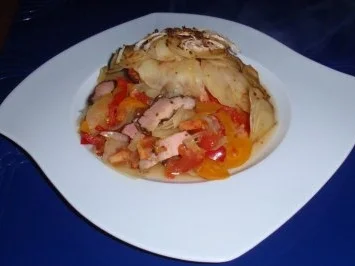 Rezept: Kartoffelauflauf mit Gemüse und Wacholderschinken Bild Nr. 9 Kartoffelauflauf mit Gemüse und Wacholderschinken - Rezept - Bild Nr. 9