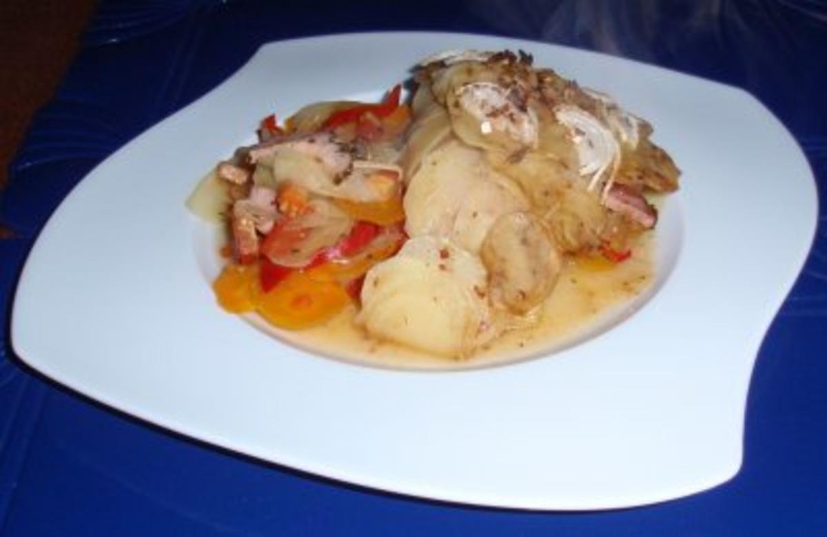 Kartoffelauflauf mit Gemüse und Wacholderschinken - Rezept - Bild Nr. 10