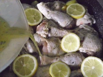 Zitronenhuhn mit Kartoffeln und Schalotten - Rezept - Bild Nr. 6