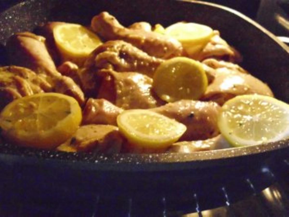 Zitronenhuhn mit Kartoffeln und Schalotten - Rezept - Bild Nr. 7