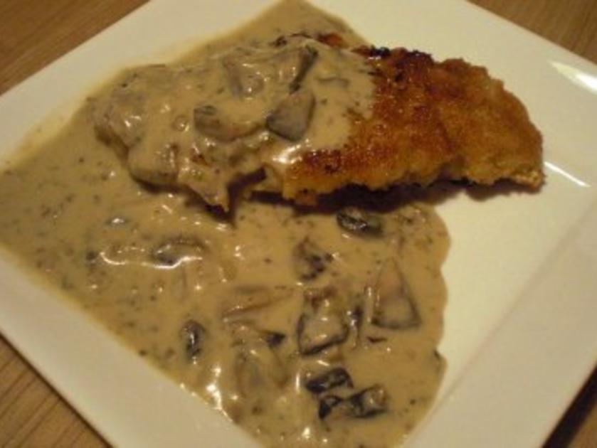 Champignon Zwiebel Sahne Soße - einfach - von Sissi73